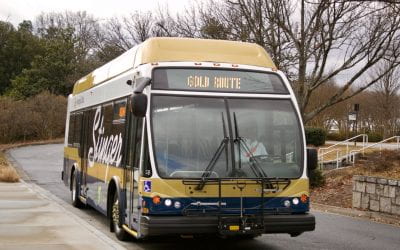 Image of a Georgia Tech bus