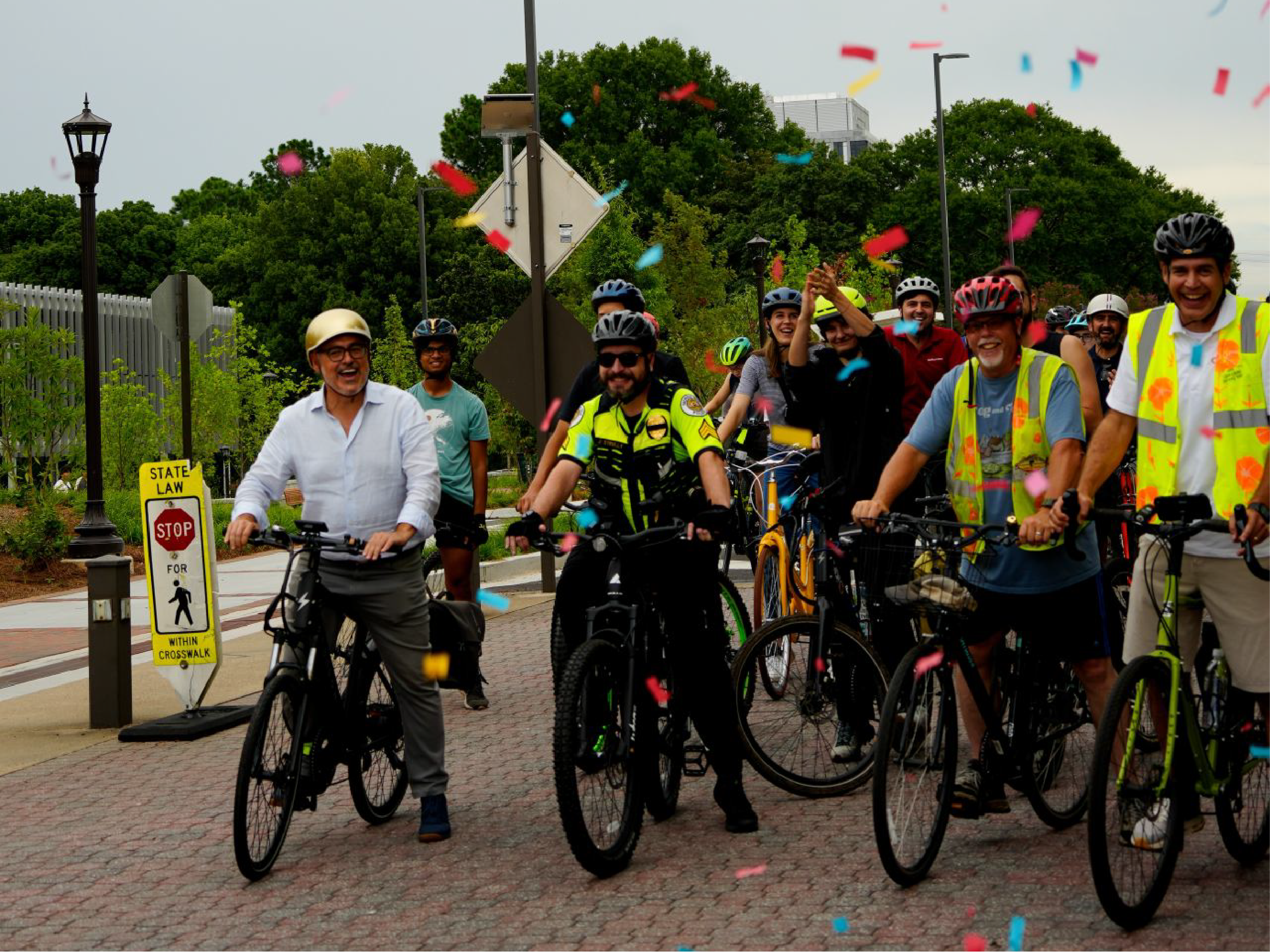 cycle track confetti opening