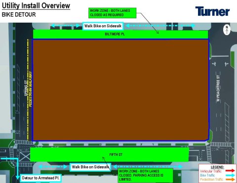 Tech Square Phase 3 - Utility Plan Bike Impact as of May 20 Tech Square Phase 3 - Utility Plan Bike Impact as of May 20