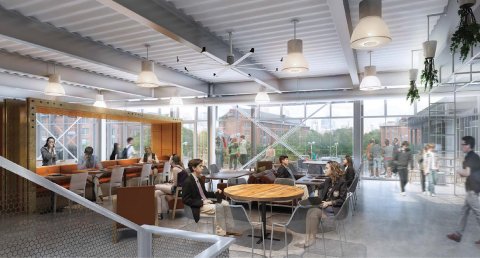 West Campus Dining Interior Rendering