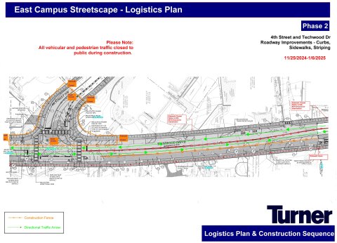 East Campus Streetscape Final Phase Logistics Map East Campus Streetscape Final Phase Logistics Map